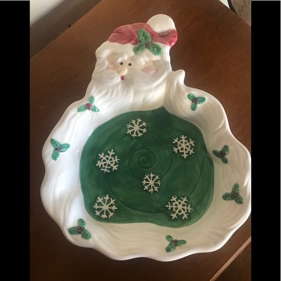 Rare Vintage WCL Santa Plate & Stainless Snowman‼️FINAL SALE - Picture 6 of 9